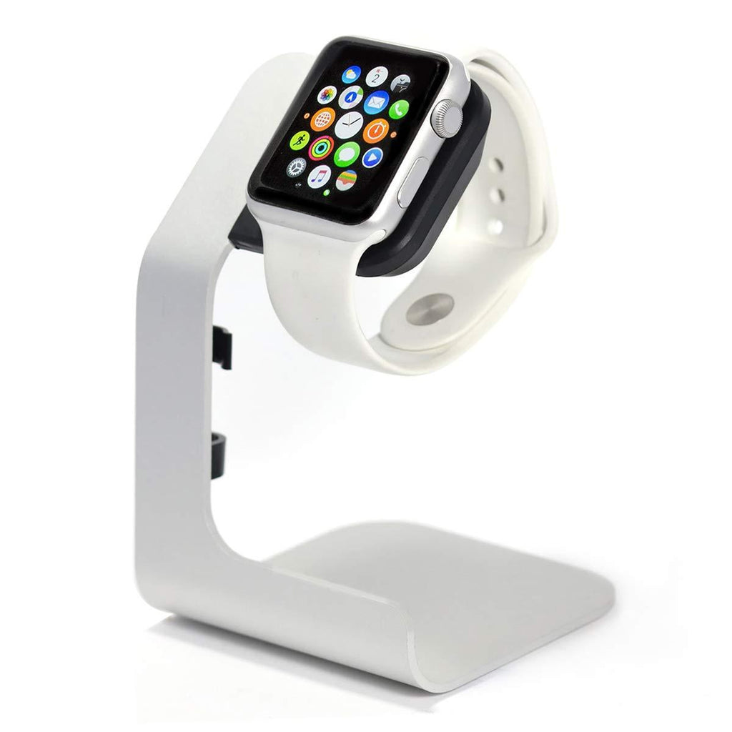 Apple Watch Stand-Tranesca Apple Watch charging stand for Series 6 / Series 5 / Series 4 / Series 3 / Series 2 / Series 1 and Apple Watch SE; 38mm/40mm/42mm/44mm (Must have Apple watch Accessories) Silver Grey