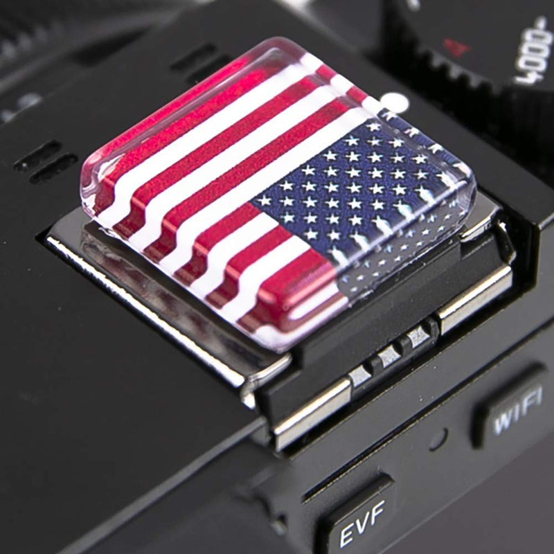 Foto&Tech EXACT FIT "American Flag" Design Hot Shoe Cover Cap Compatible with Canon Nikon Sony Panasonic Fujifilm Olympus Pentax Sigma DSLR/SLR/EVIL Camera