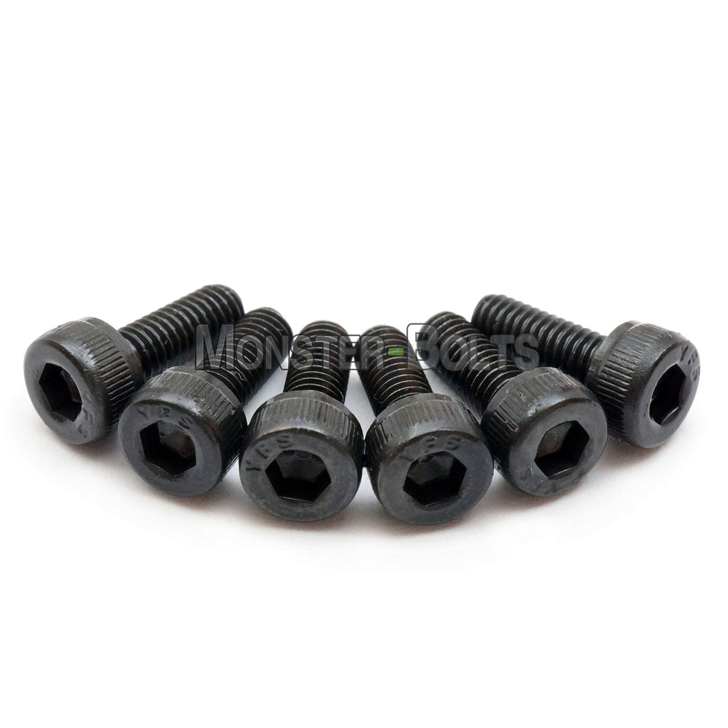 FLOYD ROSE Saddle Intonation Hold/Mounting Screws Set - Qty 6 - For Guitar Tremolo - Black Alloy Steel - MonsterBolts