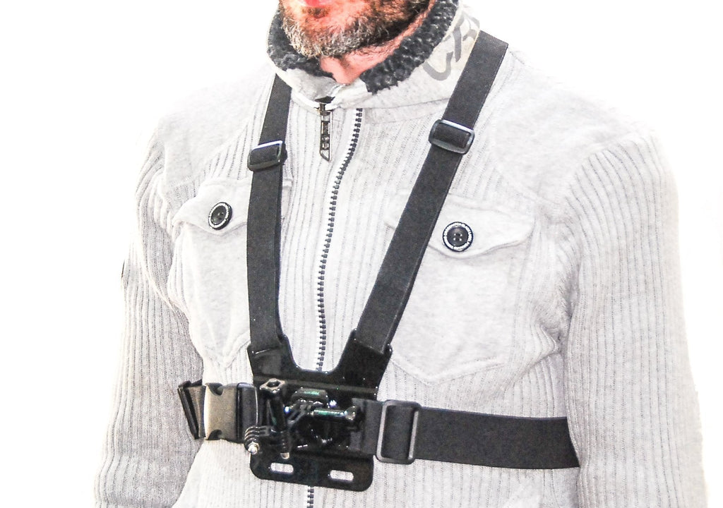 PROtastic Deluxe Chest Harness for Gopro/Sjcam Compatible Cameras - Great for Skiing, Cycling, Surfing Etc.