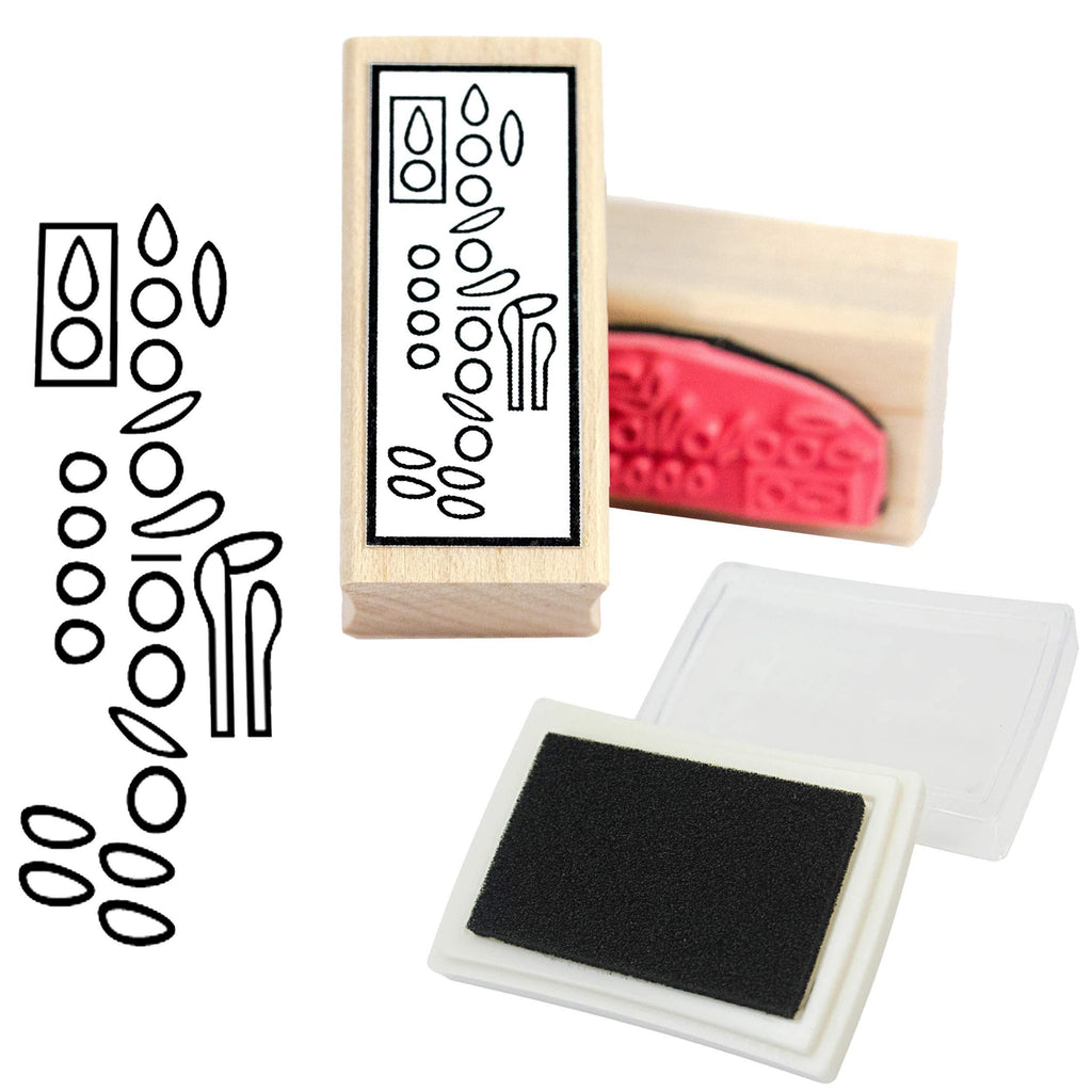 Clarinet Fingering Rubber Stamp and Stamp Pad