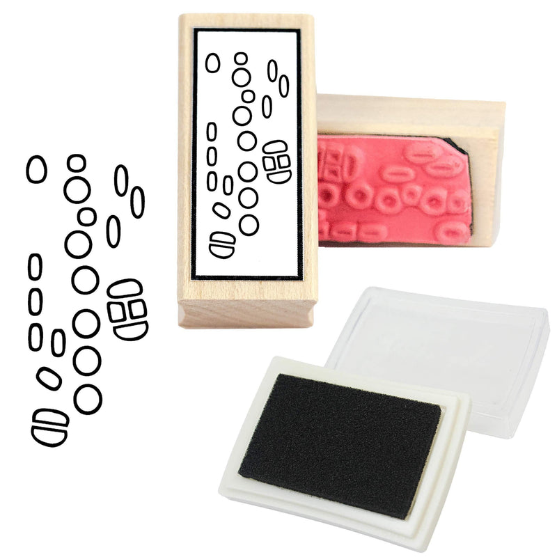 Saxophone Fingering Rubber Stamp and Stamp Pad
