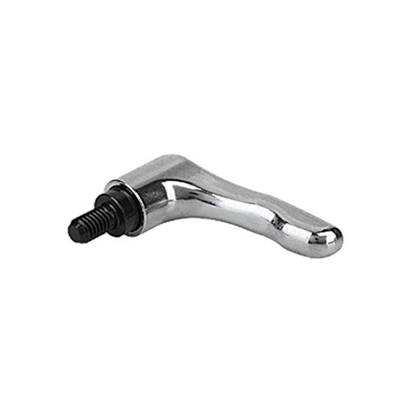 Kipp 06460-3A36X50 Zinc Adjustable Handle with 5/16-18" External Thread, Modern Design Style, Steel Components, Inch, High-Polish Chromium-Plated Finish, Size 3, 50 mm Screw Length