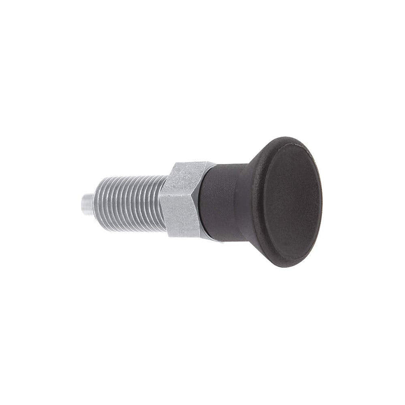 Kipp 03089-11412AO Stainless Steel Indexing Plunger, Natural Finish, Pull Knob, A Style, Locking Pin Not Hardened, Inch, 3/4-16" Thread, 78 mm Length
