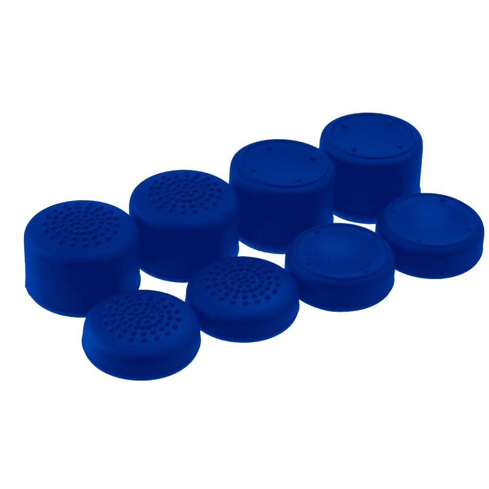 AceShot Thumb Grips (8pc) for Xbox One (Series X, S) by Foamy Lizard – Sweat Free 100% Silicone Precision Raised Antislip Rubber Analog Stick Grips For Xbox One Controller (8 grips) BLUE 8 Thumb Grips