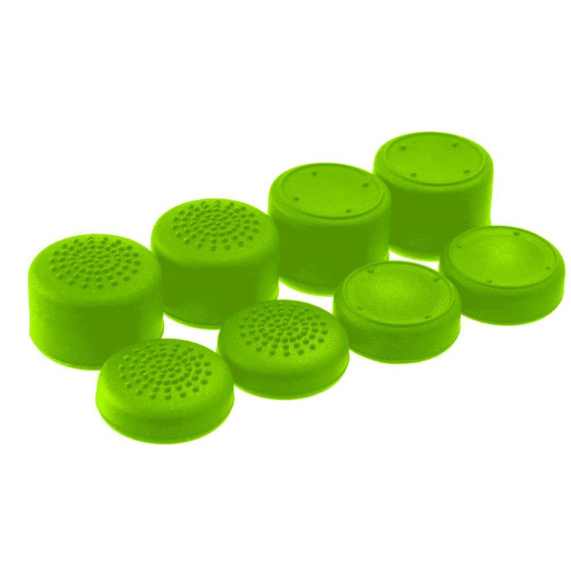 AceShot Thumb Grips (8pc) for Xbox One (Series X, S) by Foamy Lizard – Sweat Free 100% Silicone Precision Raised Antislip Rubber Analog Stick Grips For Xbox One Controller (8 grips) GREEN 8 Thumb Grips