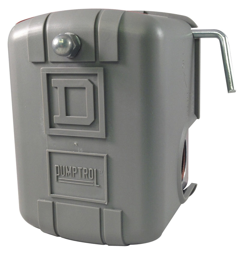 Square D by Schneider Electric 9013FSG52J33M4 Air-Pump Pressure Switch, NEMA 1, 50-70 psi Pressure Setting, 25-80 psi Cut-Out, 20-30 psi Adjustable Differential, Low-Pressure Cut-Off