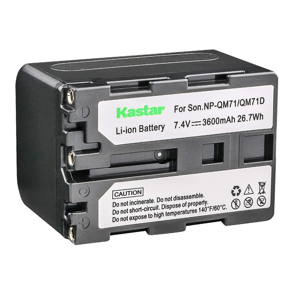 Kastar Battery Pack for Sony NP-FM30, NP-FM50, NP-FM70, NP-FM71, NP-FM90, NP-FM91, NP-QM50, NP-QM70, NP-QM71D, NP-QM90, NP-QM91D and Sony HDR-HC1, HVR-A1U, HDR-SR1, HDR-UX1 Handycam Camcorder