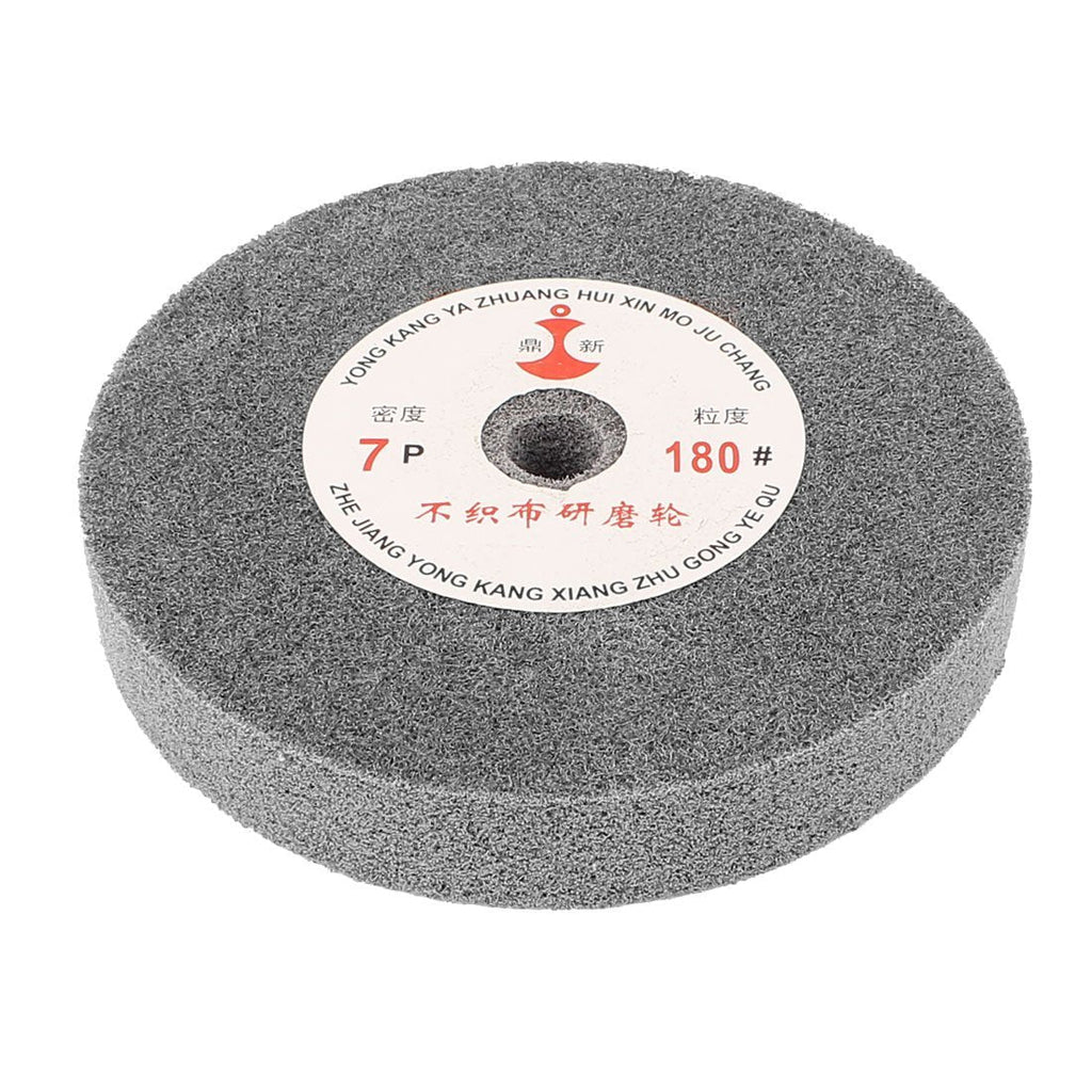 Uxcell a15051300ux0782 150mm Dia 25mm Thick 180 Grit Nylon Fiber Wheel Polishing Buffing Disc