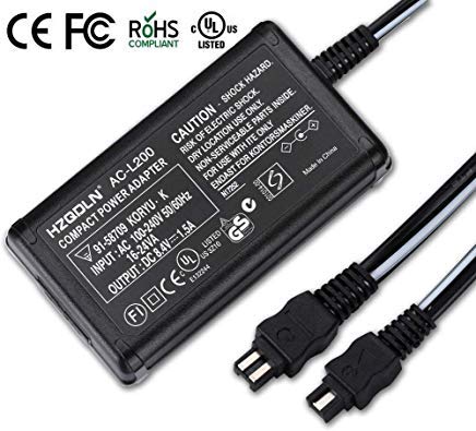 AC Power Adaptor Charger Compatible with Sony Handycam DCR-DVD7E DCR-DVD610 DCR-DVD650 DCR-DVD850 HDR-XR100, HDR-XR150, HDR-XR155, HDR-XR160 Handycam Camcorder