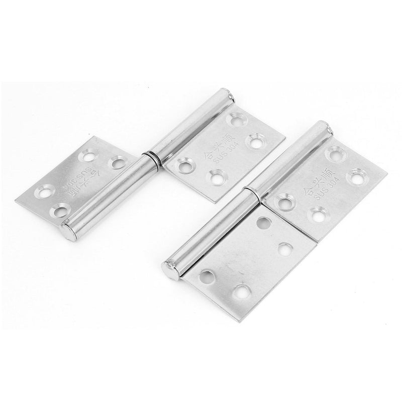 uxcell Lift Off Hinge, Stainless Steel Slip Joint Flag Hinges Cabinet Door, 4-inch Long, 2pcs