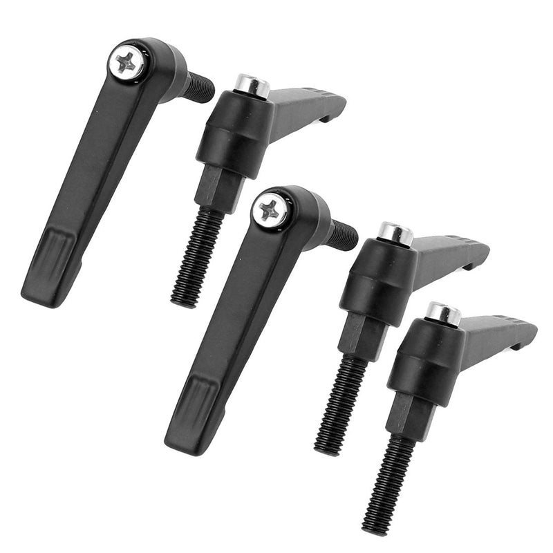 uxcell a15072200ux0164 Jigs Knobs Lathe Lever Adjustable Clamping Handle M5 x 20 mm Pack of 5