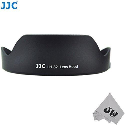 JW LH-82 Reversible Lens Hood Shade for Canon EF 16-35mm f/4L is USM Lens Replaces Canon EW-82 + JW emall Micro Fiber Cleaning Cloth