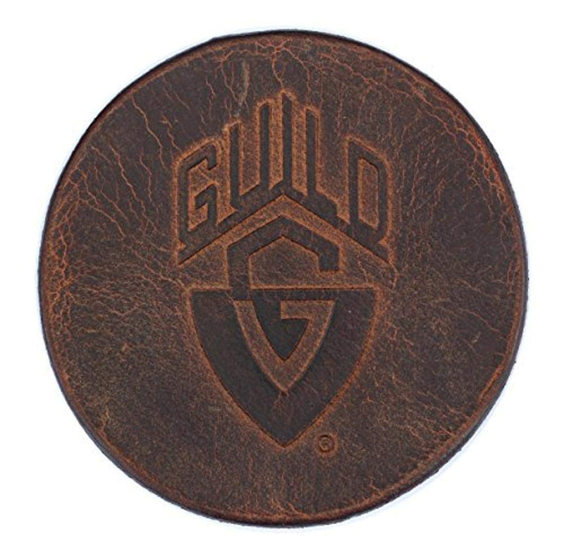 Guild Guitars Leather Drink Coaster - Brown