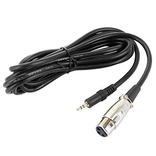 [AUSTRALIA] - ZRAMO Unbalanced XLR Cable to 3.5mm Audio in Jack Record Music with the Microphone Connected The Laptop Desktop 8 Feet Longer Computer Cable for Condenser Mic Computer and Yamaha Mixer,Neewer NW 700 