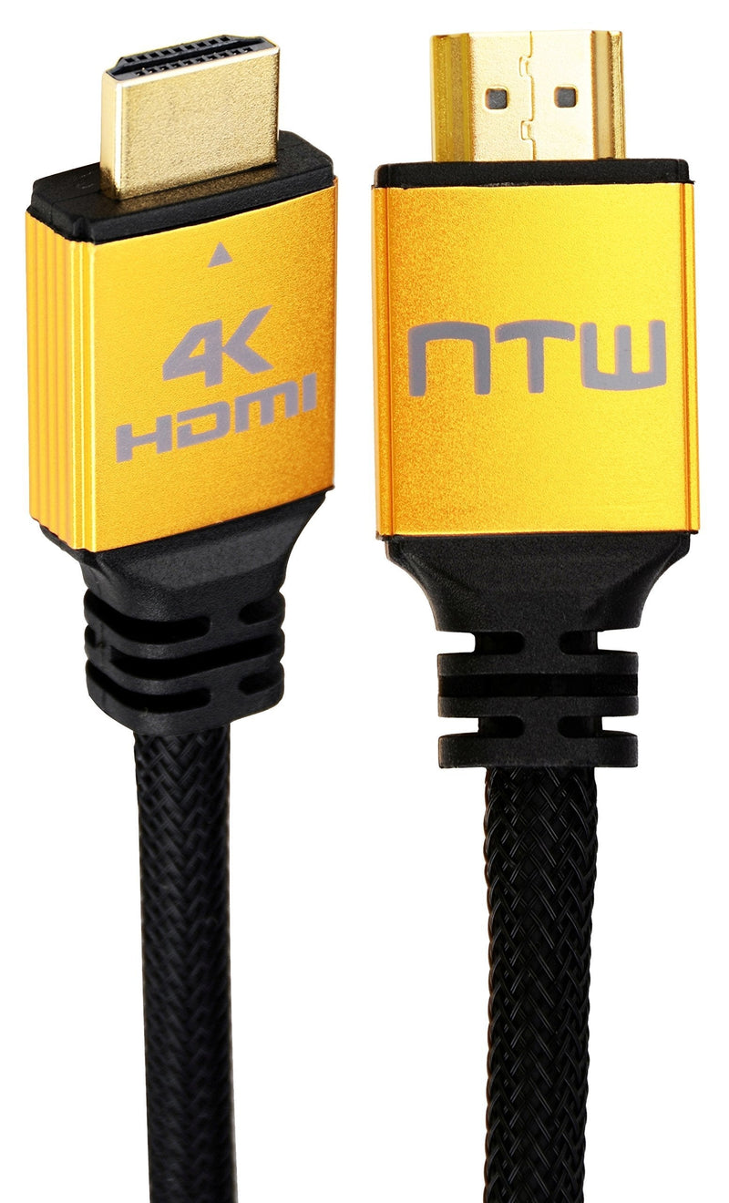 NTW PURE PRO 4K HDMI Cable 3FT High Speed 18Gbps HDMI 2.0 Cable, 4K HDR, Ultra HD Cable 3D, 2160P, 1080P, Ethernet, Audio Return(ARC), Compatible PS5, PS4/3, UHD TV, Blu-ray, PC, Xbox 3 Feet 1 Pack