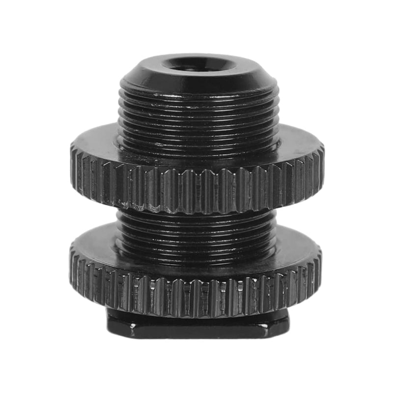 CAMVATE 5/8"-27 Male Threaded Cold Shoe Adapter to Hot Shoe for Microphone Mic Mount