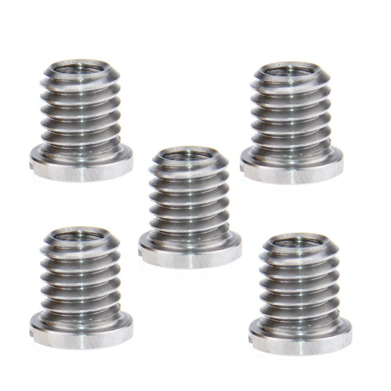 CAMVATE 5 Pieces Threaded Screw Adapter 1/4"-20 Female to 3/8"-16 Male for DSLR Tripod Monopod - 0982