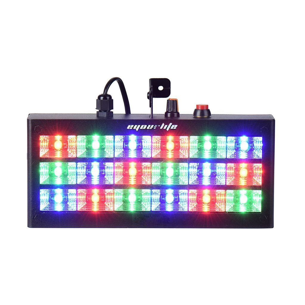 [AUSTRALIA] - Eyourlife 18 LED 60w Strobe RGB Flash Light Stage Party Lighting Sound Activated for Club Disco Party Bar DJ 