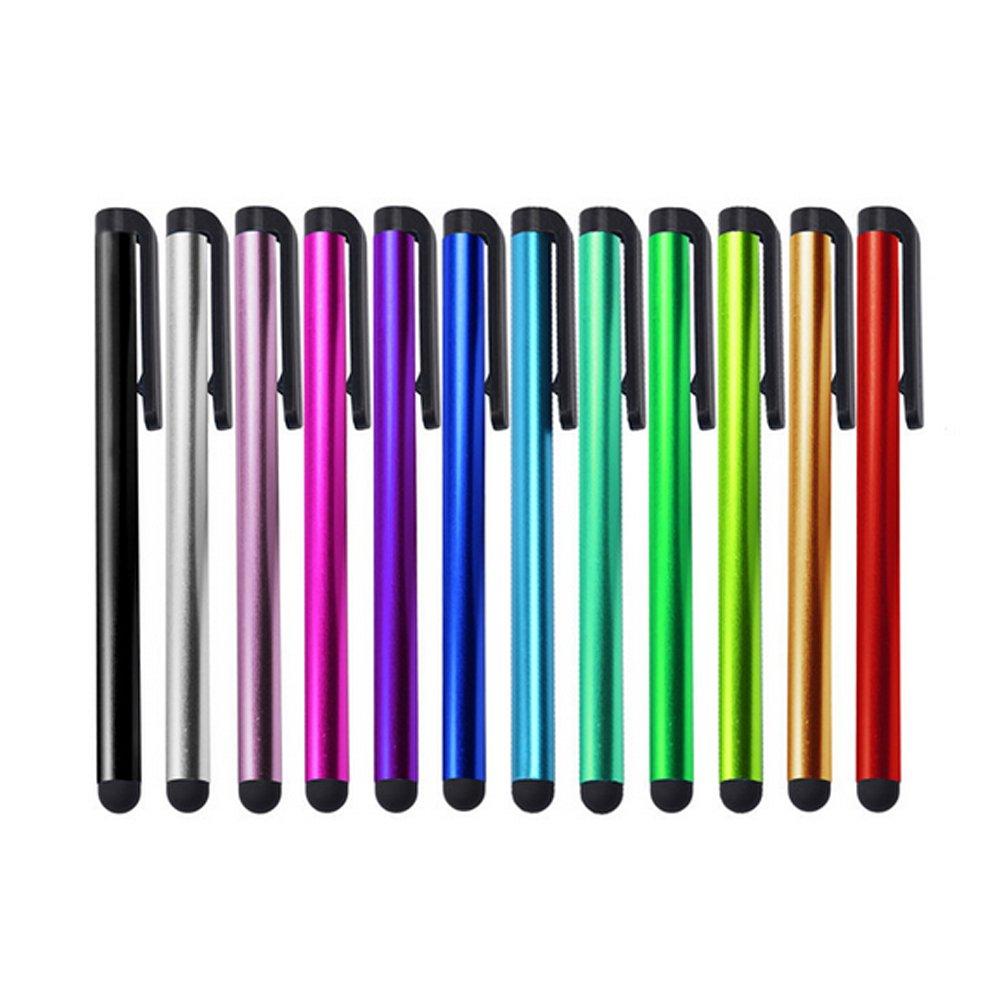 IC ICLOVER 10 Pack Stylus Pen, Premium 4.1 inch Metal Universal Touch Screen Capacitive Styli for Apple iPhone 12/PRO/Max/11/PRO/Max/SE2/X/XS MAX/8/8 P, ipad, Android,Tablets All Touch Screen Devices Black