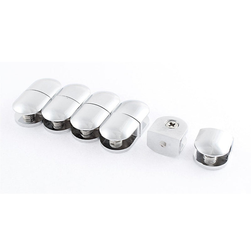 [AUSTRALIA] - uxcell Glass Shelf Bracket Adjustable Metal Door Cabinet Clamp Clip Holder for 3.5-8mm Thickness 10pcs 