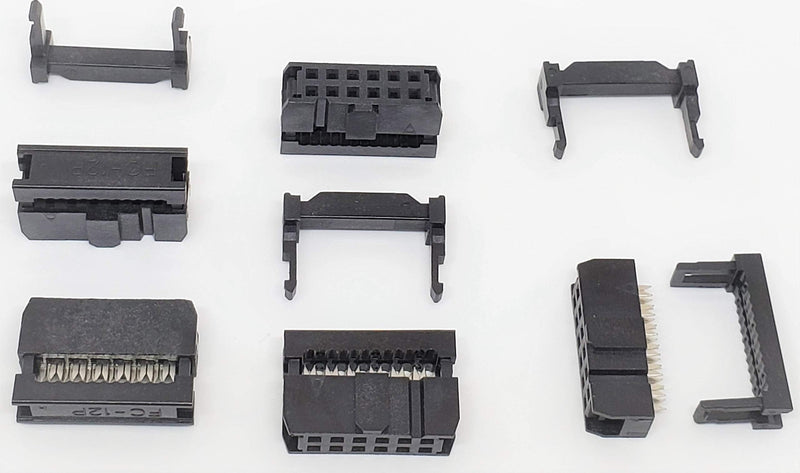 Pc Accessories - Connectors Pro 25-Pack 2X6 12P FC 2.54mm 0.1" Pitch Dual Row IDC Sockets for Flat Ribbon Cable, 12 Pins Female Connectors 25-PK