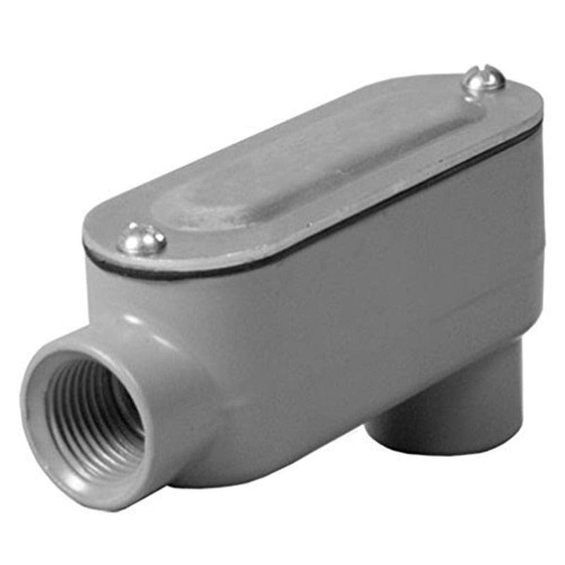 [AUSTRALIA] - TayMac RLB075 Threaded LB Conduit Body, Die Cast Aluminum, Stamped Steel Cover, 3/4-Inch 