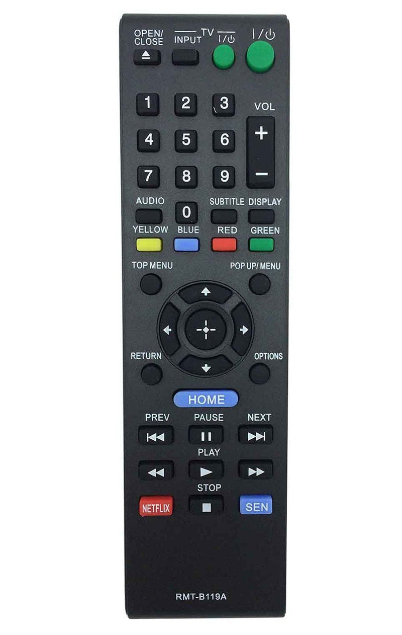 VINABTY New Replaced Remote RMT-B119A Fit for Sony Blu-ray Player Replace Remote Control BDP-BX110 BDP-BX310 BDP-BX510 BDP-BX59 BDP-S1100 BDP-S3100 BDP-S390 BDP-S5100 BDP-S580 BDP-S590 Rmtb119a