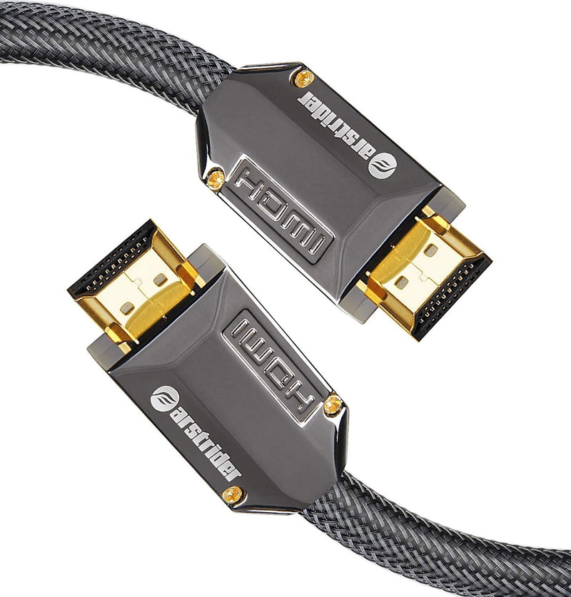 4K HDMI Cable/HDMI Cord 3ft - Ultra HD 4K Ready HDMI 2.0 (4K@60Hz 4:4:4) - High Speed 18Gbps - 28AWG Braided Cord-Ethernet /3D / HDR/ARC/CEC/HDCP 2.2 / CL3 by Farstrider 3 Feet Black