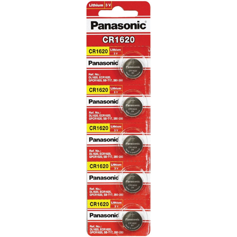 Panasonic CR1620 3 Volt Lithium Coin Battery (4 Packs of 5)