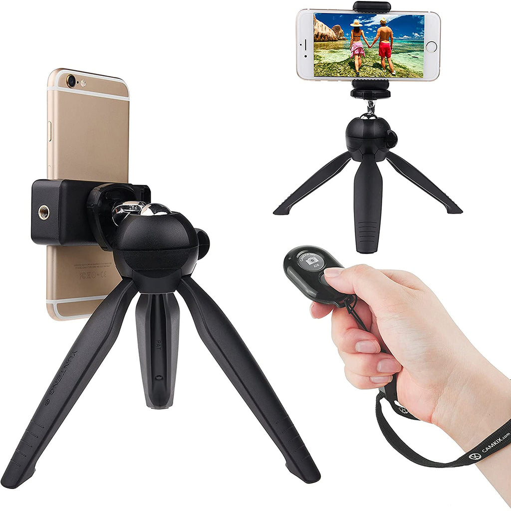 CamKix Bluetooth Camera Shutter Remote Control and Premium Tripod for Smartphones – Create Amazing Photos and Selfies (Premium Tripod + Bluetooth Shutter Remote)