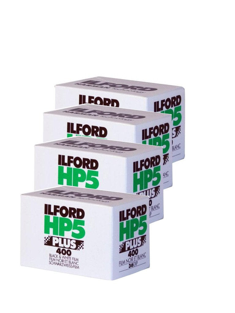 Ilford 1574577 HP5 Plus, Black and White Print Film, 35 mm, ISO 400, 36 Exposures (Pack of 4) 2 PACK