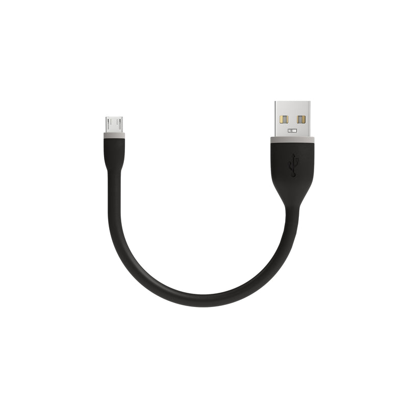 Satechi Flexible Micro USB to USB Cable for Android, Windows, HTC, LG, Nexus and More (Black, 6 Inches) Black 6" Micro USB