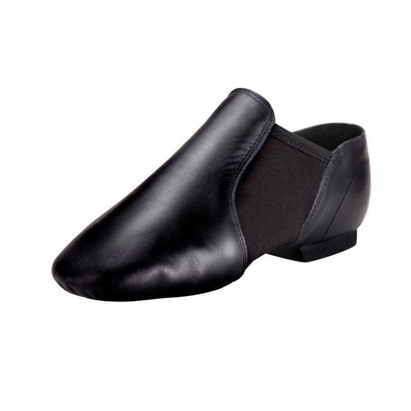 Linodes Leather Jazz Shoe Slip On for Girls and Boys (Toddler/Little Kid/Big Kid) 7 Toddler Black