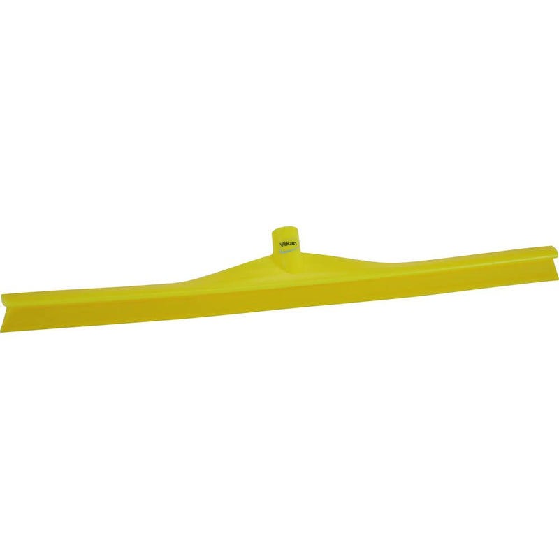 Vikan 71706 Rubber Polypropylene Frame Single Blade Squeegee, 28", Yellow 7170