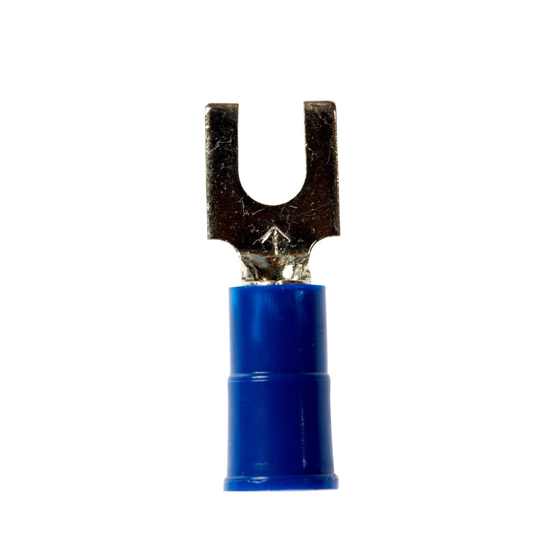 3M Highland Vinyl Insulated Block Fork Terminal BFV14-8Q, AWG 16-14, 25/bag, suitable for use in a terminal block