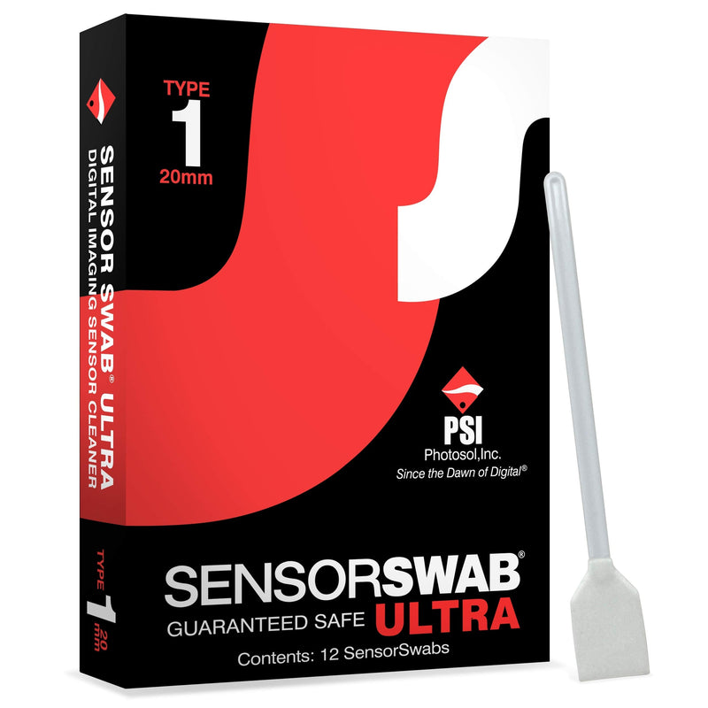 Sensor Swab Ultra 20mm Swabs - Camera Sensor Cleaner Swabs for Cleaning APS-H Mirrored or Mirrorless SLR & DSLR Cameras. Canon, Nikon, Sony - Sensor Dust & Oil Remover (Pack of 12)