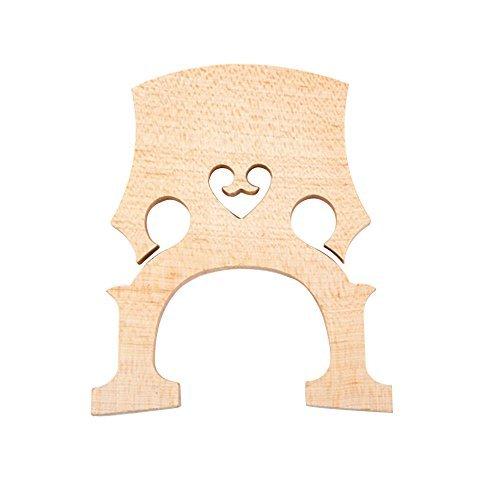Andoer 1pc Replacement Part 3/4 Maple Bridge for Double Bass Contrabass Upright Bass