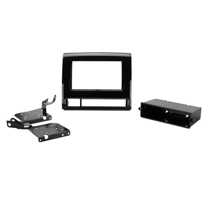 Scosche TA2111BPB Compatible with 2012-15 Toyota Tacoma ISO Double DIN & DIN+Pocket Dash Kit; Black Pearl