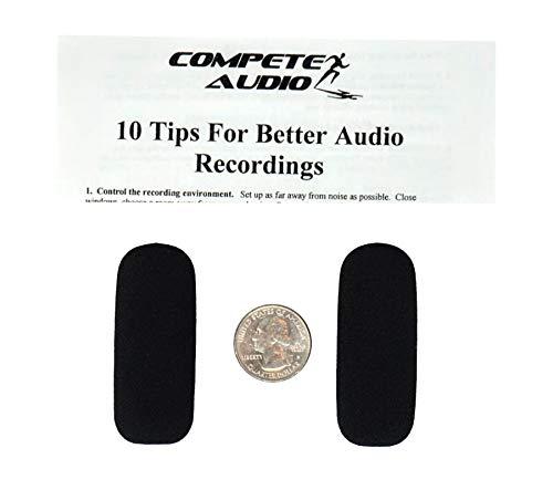 [AUSTRALIA] - Compete Audio SH50 foam replacement microphone windscreens (microphone covers) (2-pack) for use with Sennheiser Aviation headsets 