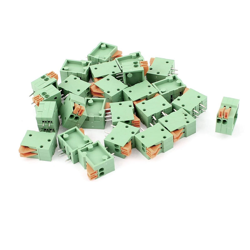 uxcell a15091600ux0313 2 2 Position 2.54mm 4 Spring Terminal Blocks Connectors 150V 2A (Pack of 25)