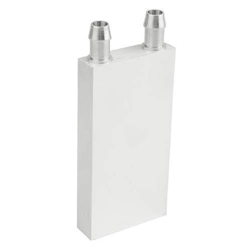 BXQINLENX Aluminum Water Cooling Block for CPU Graphics Radiator Heatsink 40x 80mm White
