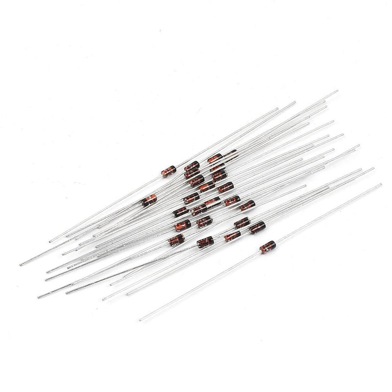uxcell 20 Pcs 1N4148 DO-35 Fast Switching Signal Diodes 100V 500mA