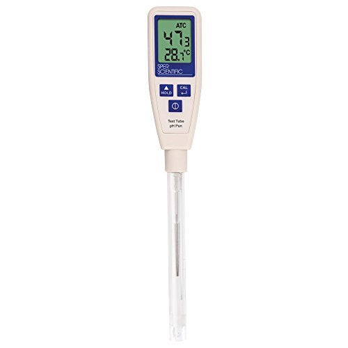 Sper Scientific 850063 LCD Test Tube ATC pH Pen, ±0.1 Measuring Accuracy