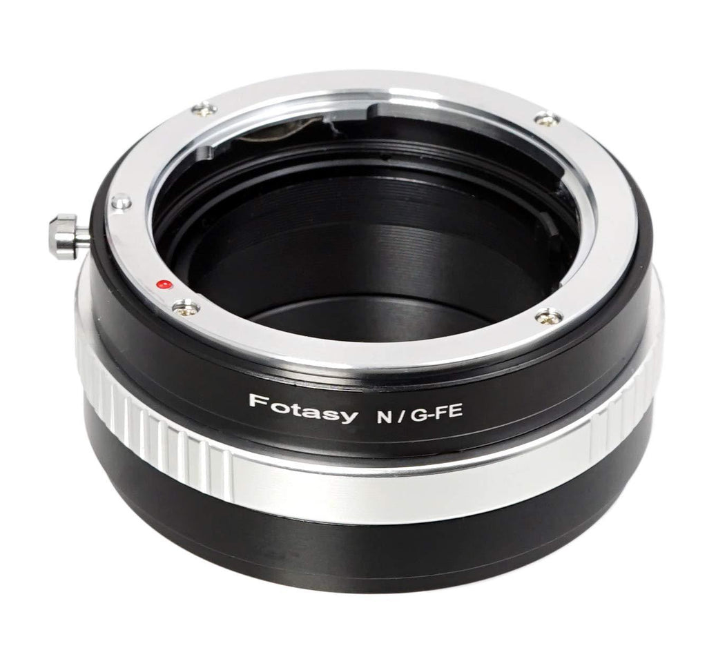 Fotasy Manual Nikon G Lens to Sony E-Mount Adapter, Nikon F to E Mount, Nikon G AFS Adapter Sony FE, fit Sony Alpha NEX-5T NEX-6 NEX-7 a3000 a3500 a5000 a5100 a6000 a6100 a6300 a6400 a6400 a6500 a6600