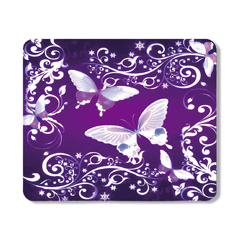 ReNext Brand New Purple Butterfly Rectangle Non-slip Rubber Mousepad Gaming Mouse Pad