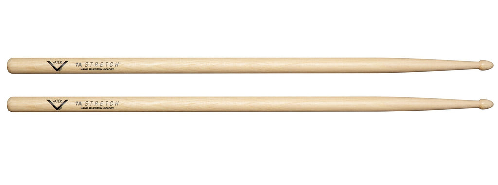 Vater 7A Stretch Acorn Tip Hickory Drum Sticks, Pair 1