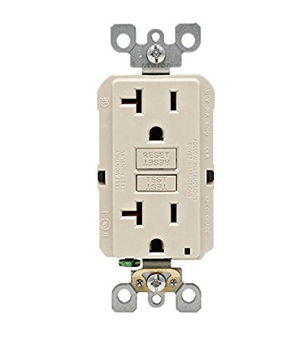 Leviton GFNT2-KT R96-GFNT2-0KT SmartlockPro Self-Test GFCI, Pack of 1