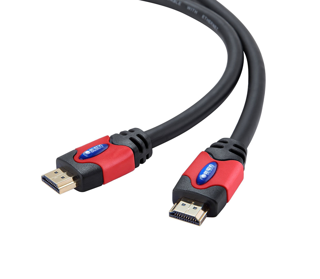 UFO Parts 4K HDMI Cable 15 ft/4.6m BUSUQ HDMI 26AWG with Ethernet, CL3-1.3V-1.4V-2.0V 3D HDMI 15ft Red