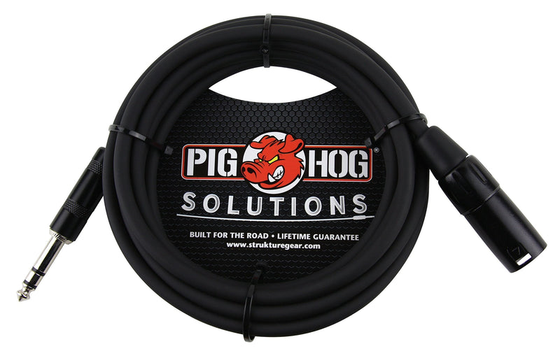 [AUSTRALIA] - Pig Hog PX-TMXM2 1/4" TRS to XLR Balance Adaptor Cable, 10 Feet 10 ft 